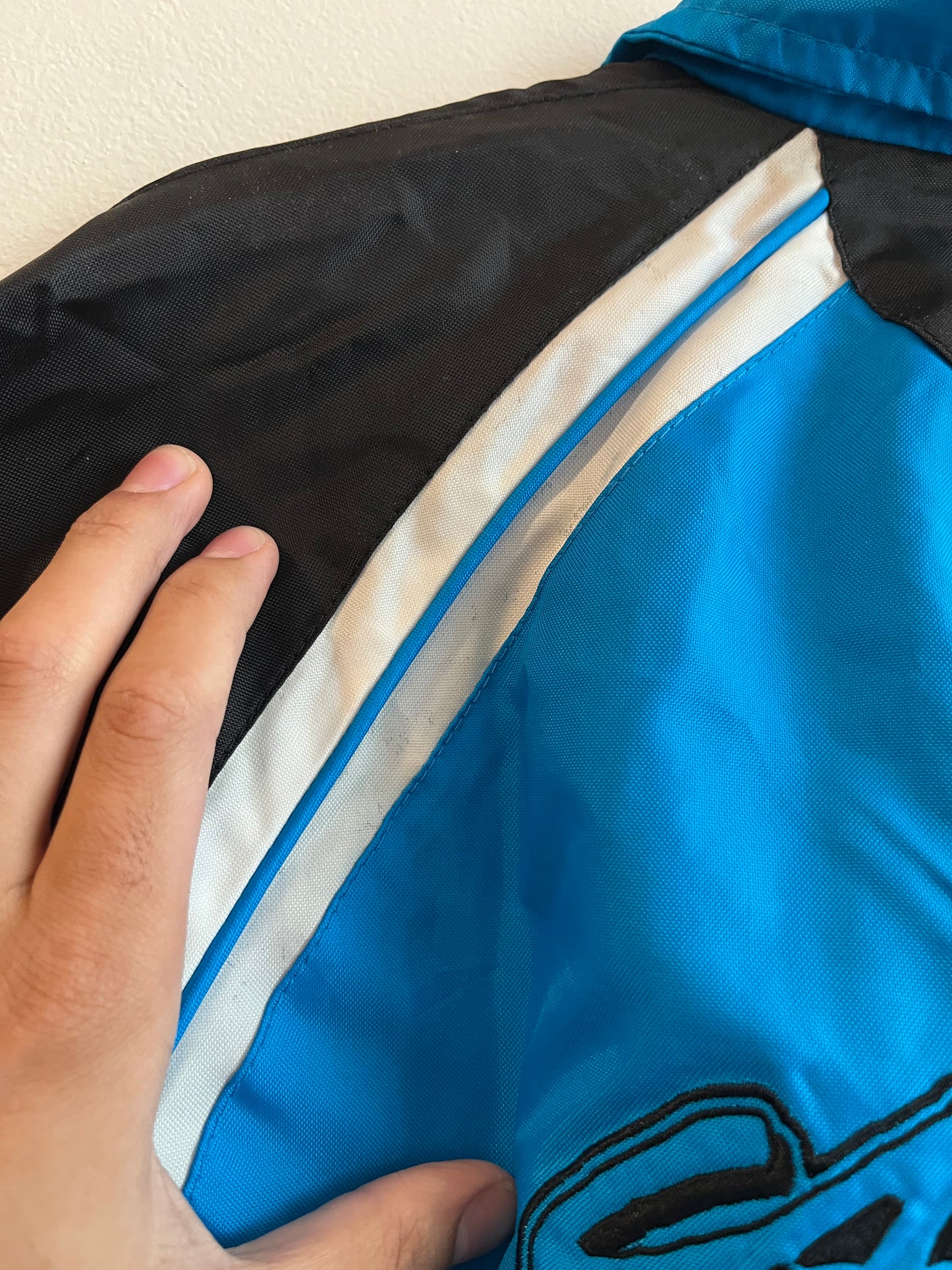 00s Carolina Panthers Blue NFL Windbreaker (XL)
