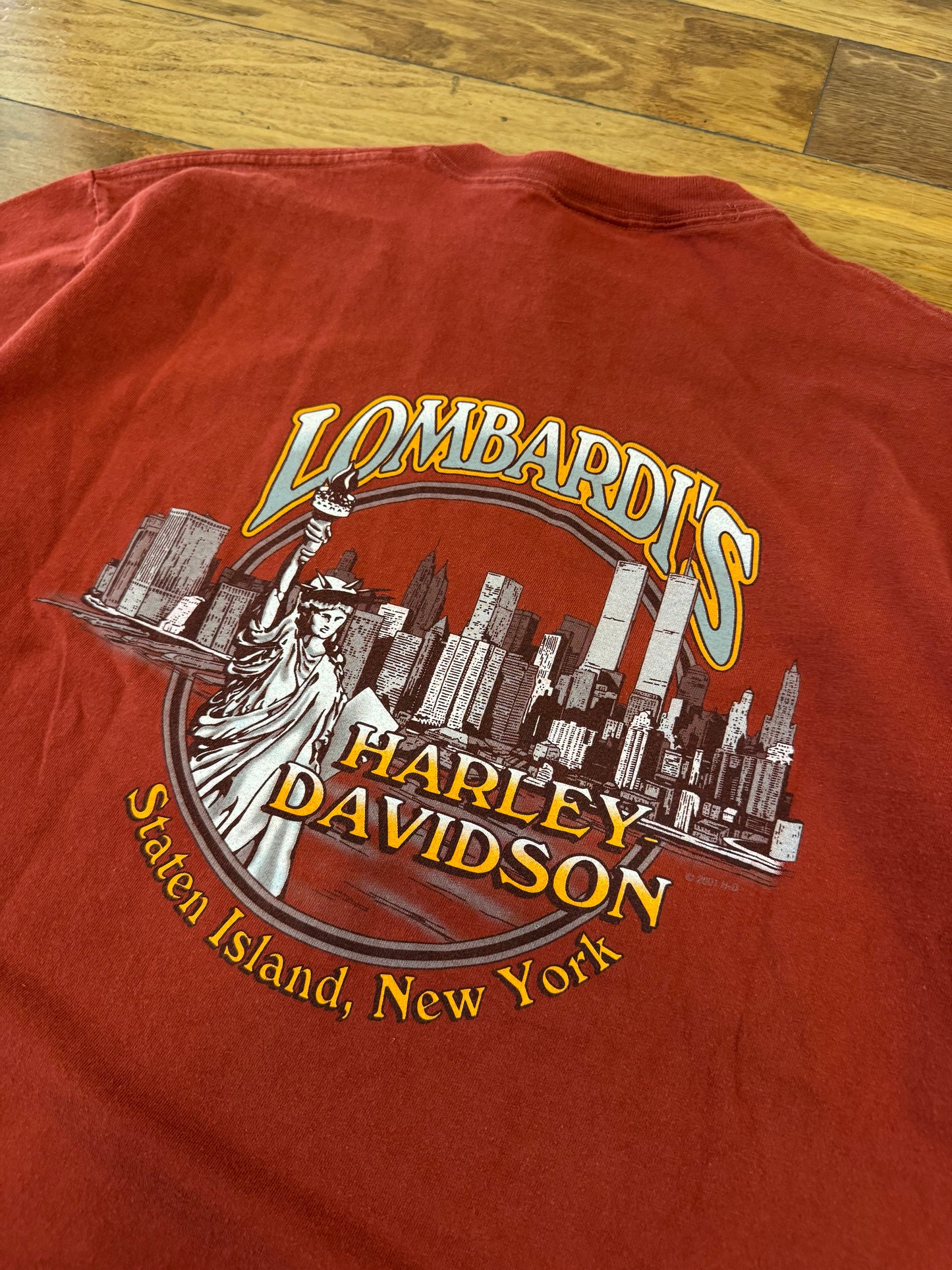 2006 Harley Davidson New York Twin Towers Graphic Tee (L)