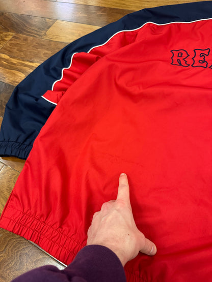2010s Red Sox Majestic Spell Out Vintage Windbreaker (XL)