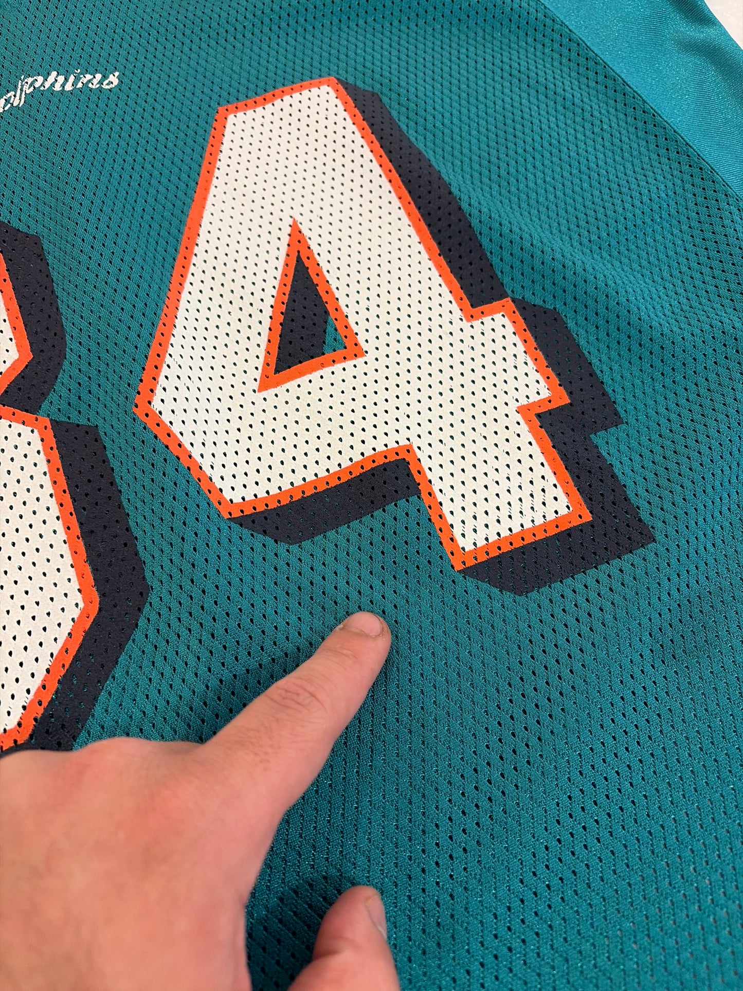 00s Miami Dolphins Ricky Williams Reebok NFL Jersey (L)