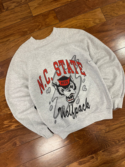 80s NC State University Wolfpack Vintage Crewneck (M)