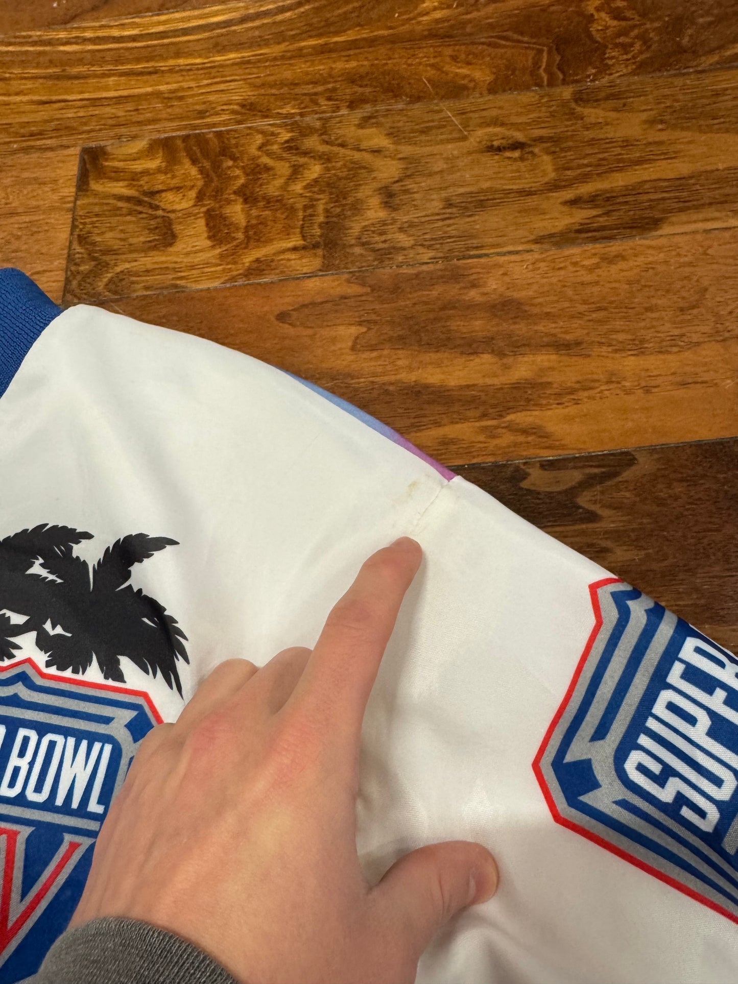 1991 Super Bowl Fanimation Satin Vintage Jacket (L)