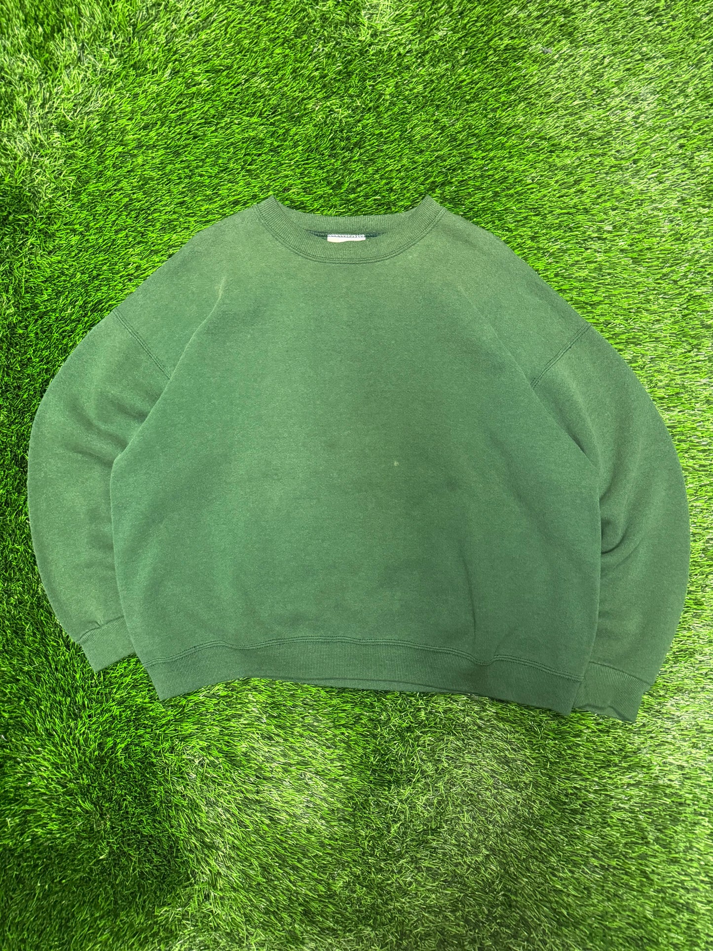 90s Riders Faded Essential Vintage Blank Crewneck (XL)