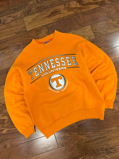 90s University of Tennessee Logo Spell Out Red Oak Vintage Crewneck (M)