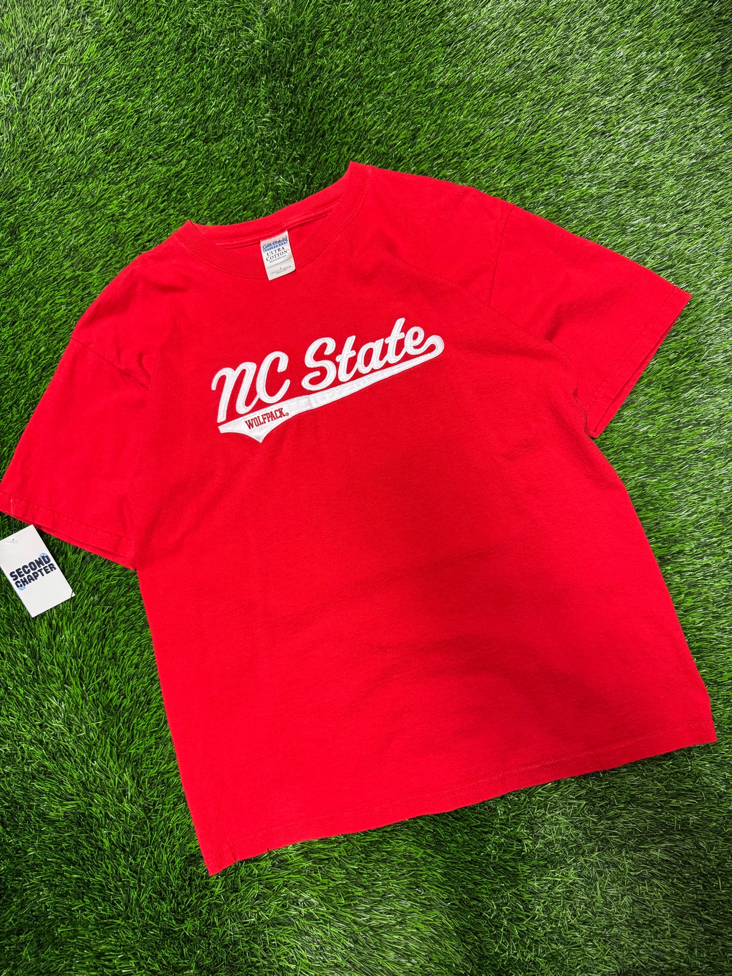 00s NC State University (NCSU) Embroidered Tee (L)