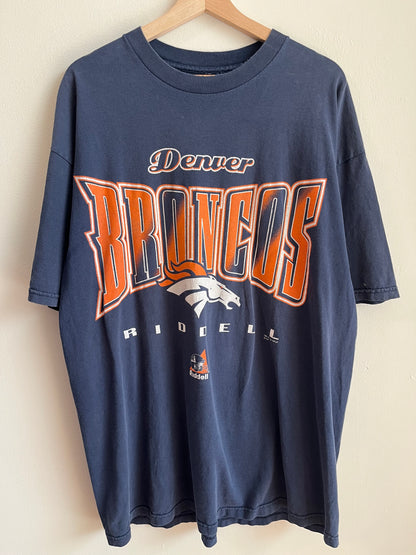 1997 Denver Broncos Riddell Faded Tee (XXL)