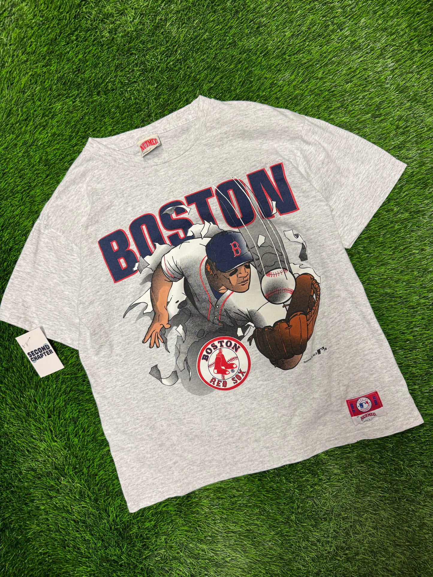 90s Boston Red Sox Vintage Nutmeg Breakthrough Tee (L)