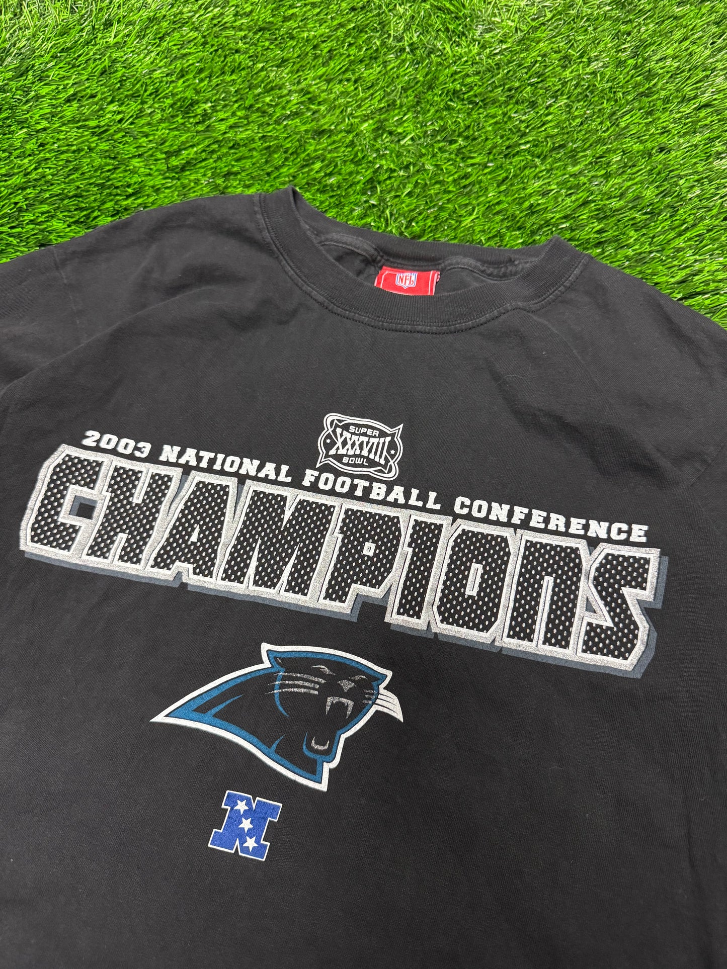 2003 Carolina Panthers NFC Champs Vintage Tee (M)