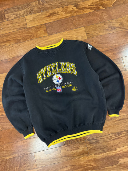 90s Steelers Pro Line Embroidered Crewneck (XL)