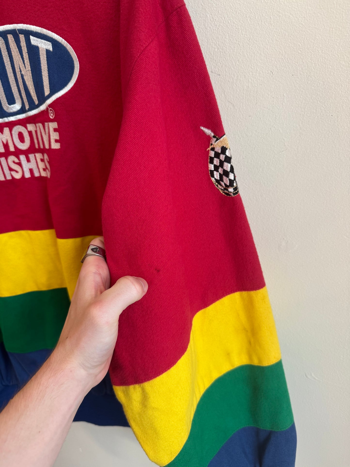 90s Jeff Gordon Dupont Quaker State Racing Jeff Hamilton Nascar Jacket (L)