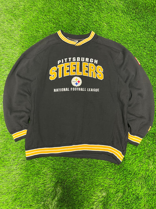 90s Pittsburgh Steelers Embroidered Lee Crewneck (L)