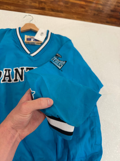 90s Carolina Panthers Embroidered Blue Starter Inaugural Season Windbreaker (M)