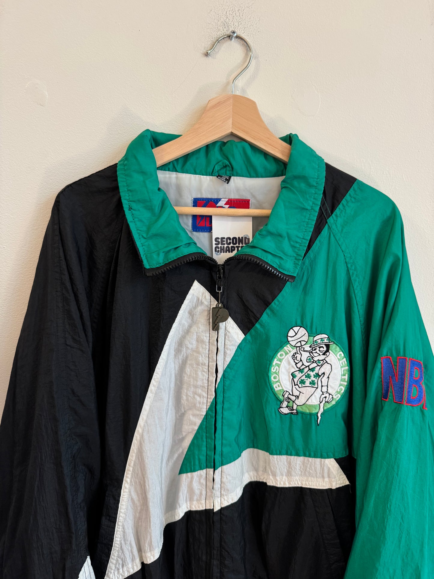90s Boston Celtics Vintage Pro Player Windbreaker (L)