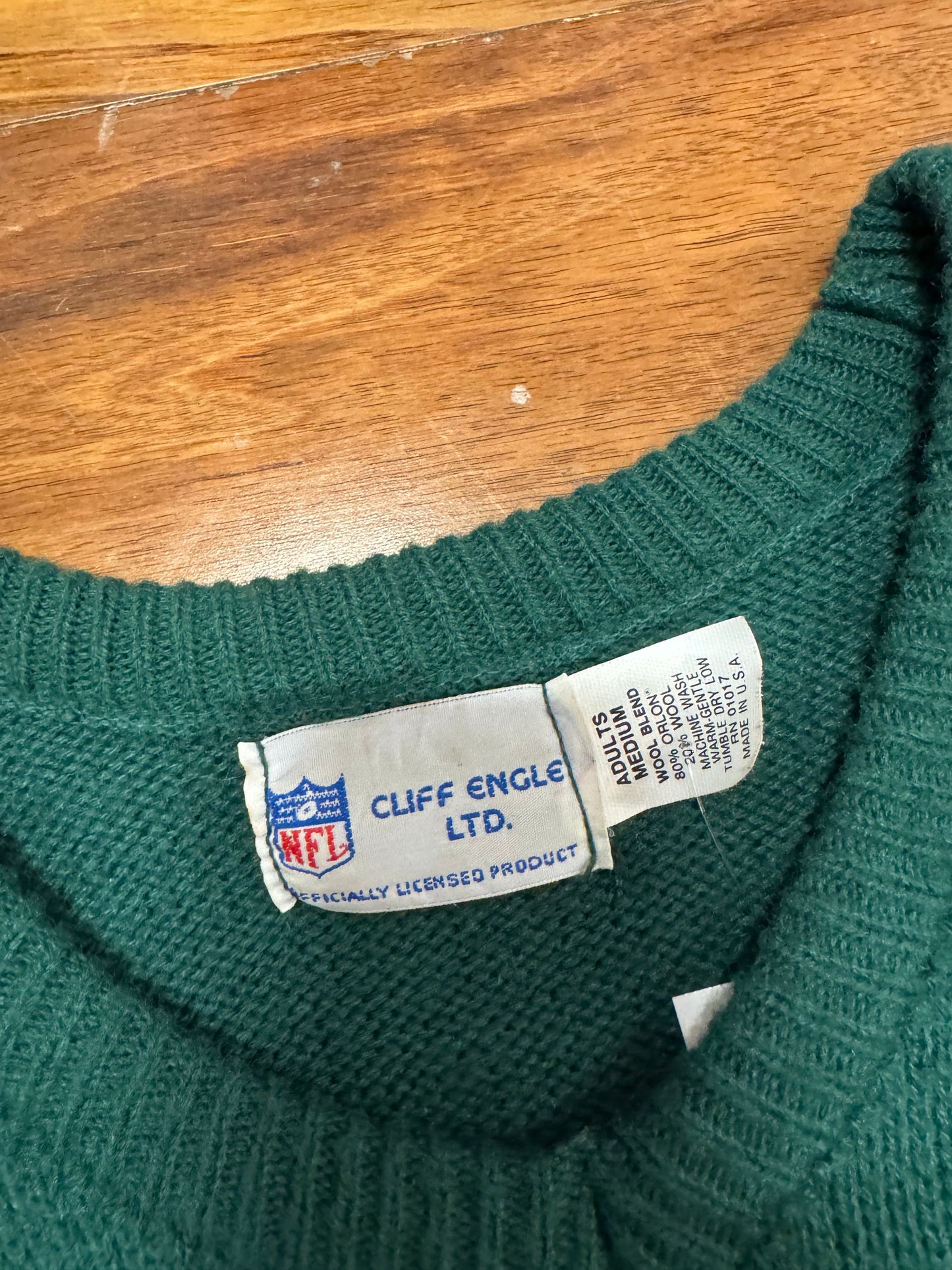 90s Green Bay Packers Wool Sweater (M)