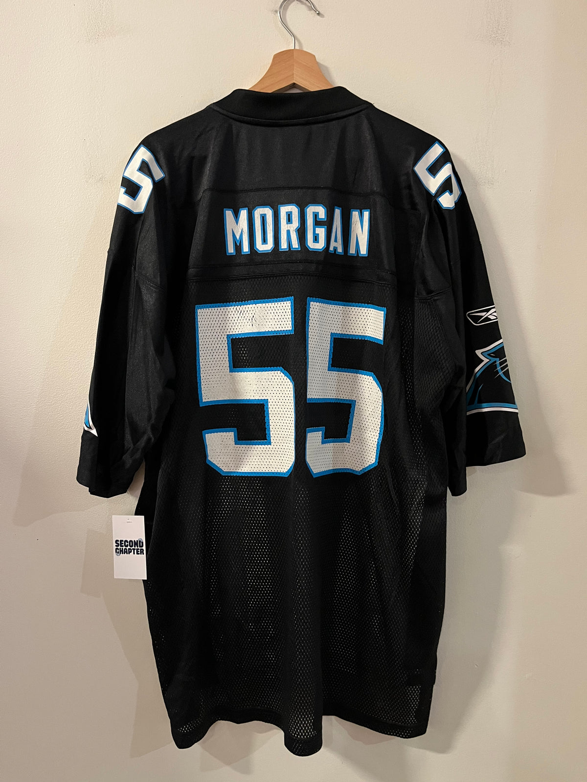 00s Carolina Panthers Dan Morgan Split Color Reebok Jersey (XL)