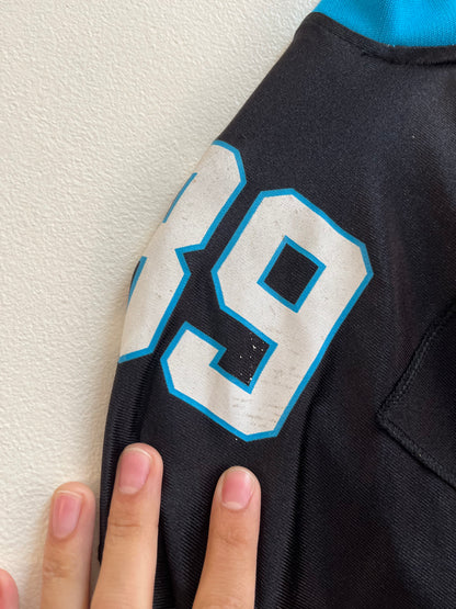 00s Carolina Panthers Steve Smith Black Reebok Jersey (L)