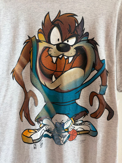1995 Charlotte Hornets Taz “Don't Laugh You’re Next” Graphic Tee (M)