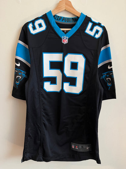 2010s Carolina Panthers Luke Kuechly Home Nike Jersey (S)