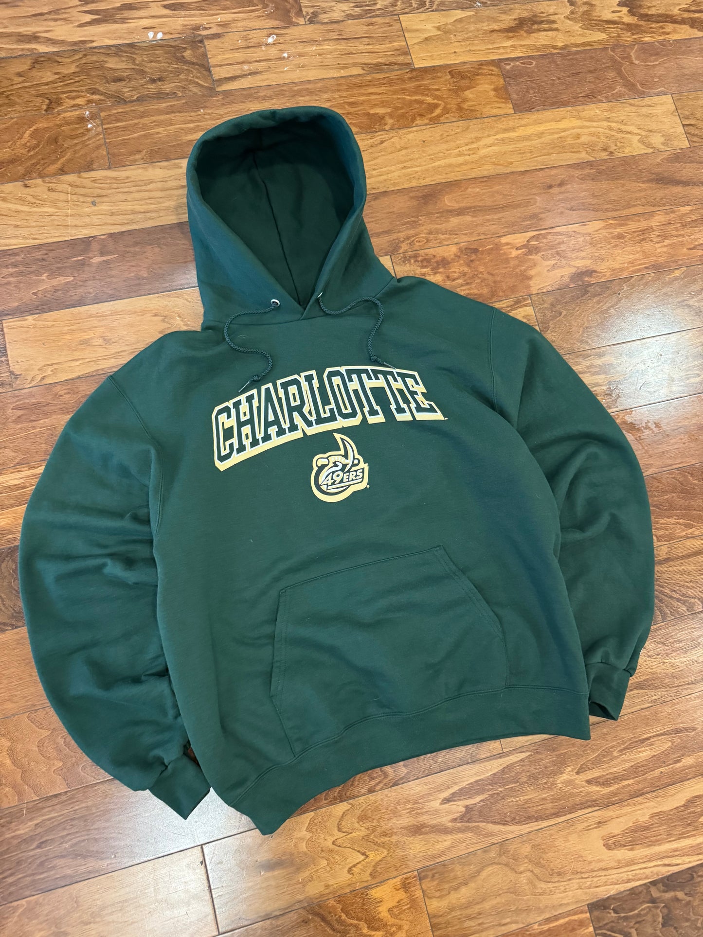 00s UNCC Spell Out Champion Hoodie (L)