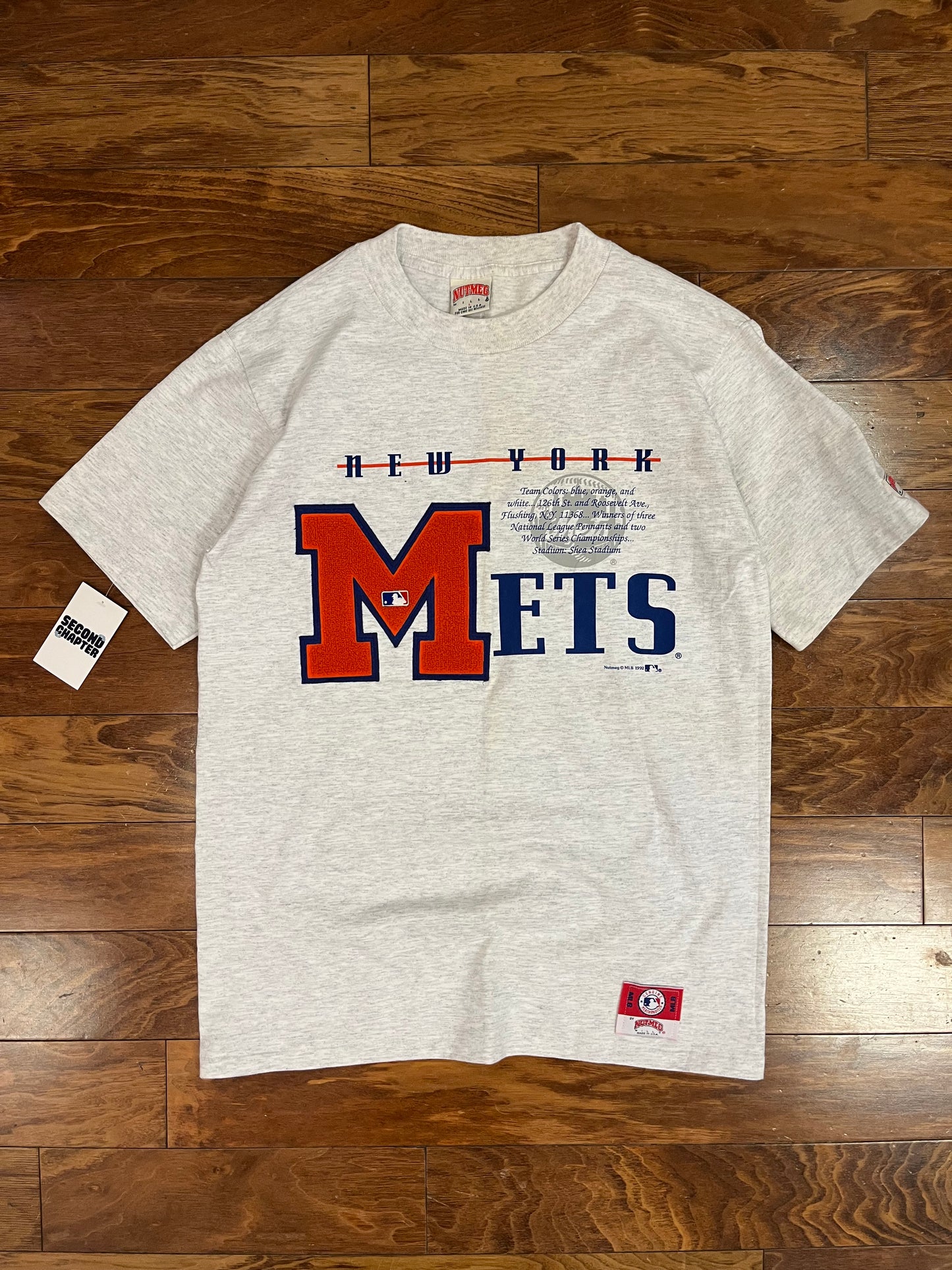 1992 New York Mets Vintage Nutmeg Tee (L)