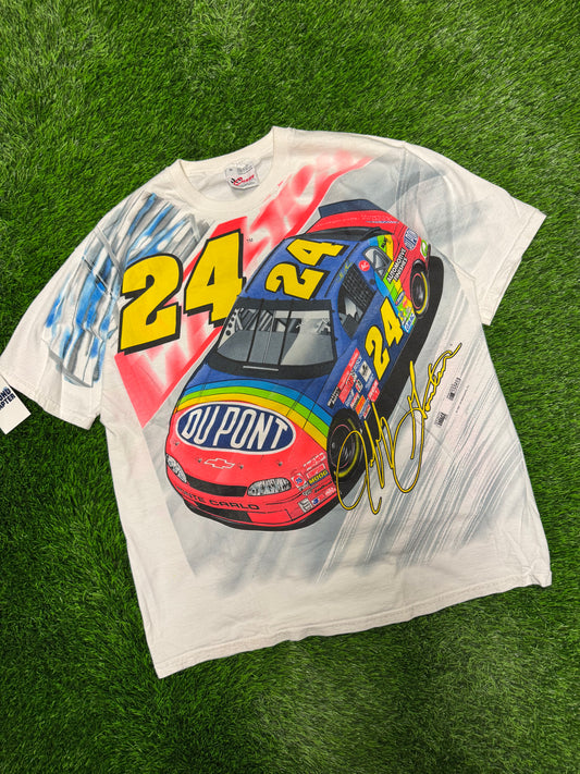 1997 Jeff Gordan Vintage Sports Image Rainbow AOP Tee (XL)