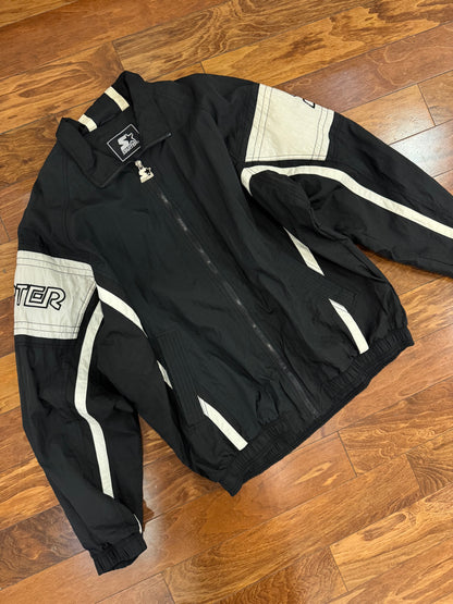 90s Starter Big Spell Out Two Toned Vintage Windbreaker (XXL)