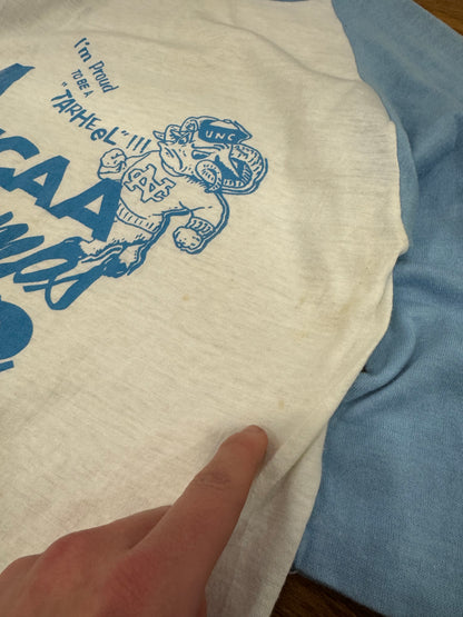 1982 UNC Tar Heels 1/4th Sleeve Vintage Shirt (S)