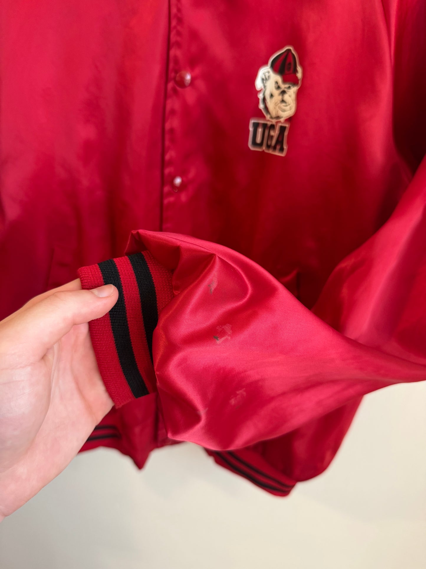 1994 Georgia Bulldogs Spell Out Satin Jacket (L)