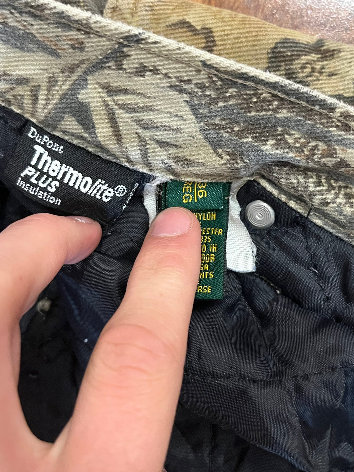 00s Camo Insulated Thermolite Pants (33x27)