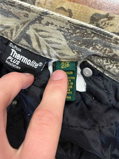 00s Camo Insulated Thermolite Pants (33x27)