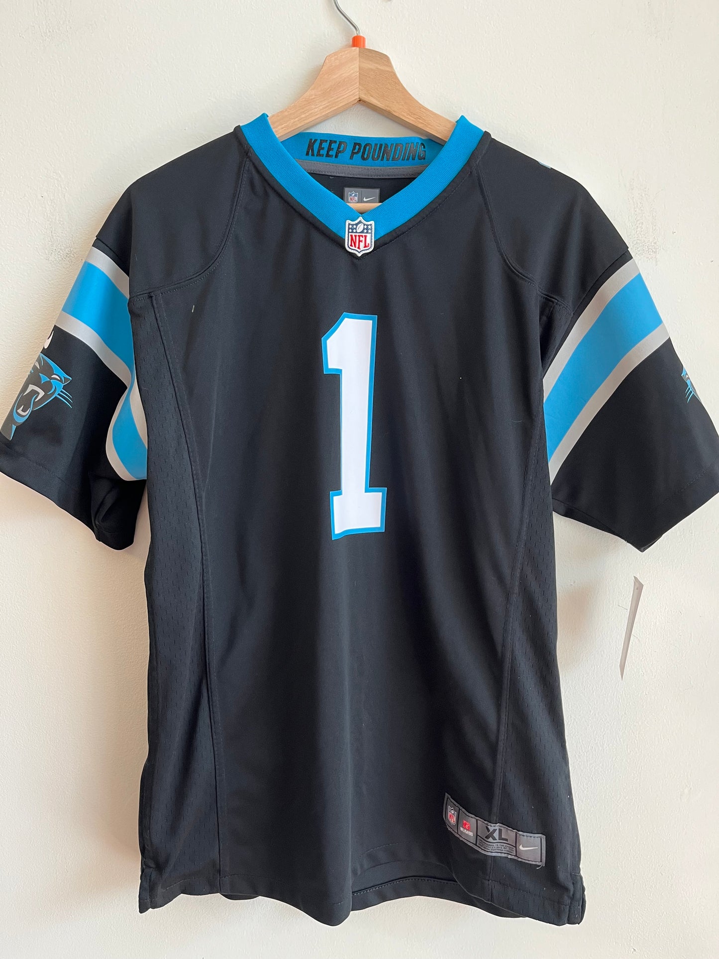 2015 Carolina Panthers Cam Newton Jersey (Youth XL)