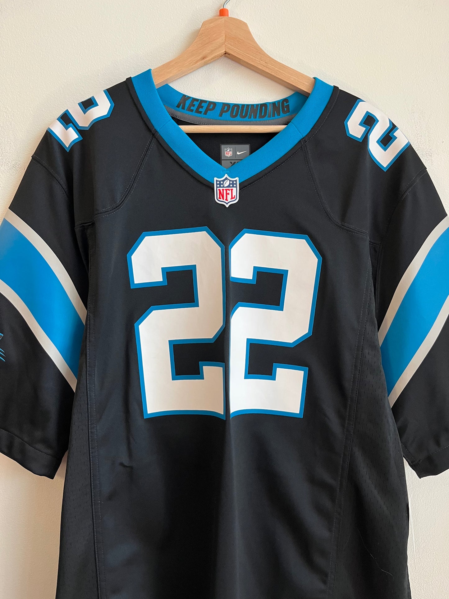 2010s Carolina Panthers Christian McCaffery Nike Home Jersey (XL)