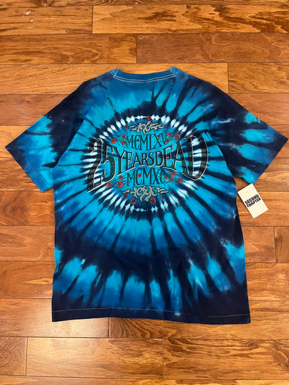 1990 Grateful Dead "25 Years Dead" Tie Dye Music Tee (XL)