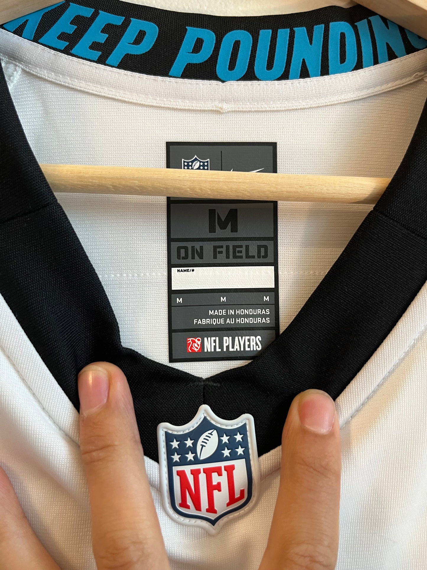 2022 Christian McCaffery Carolina Panthers Away Nike NFL Jersey (M)