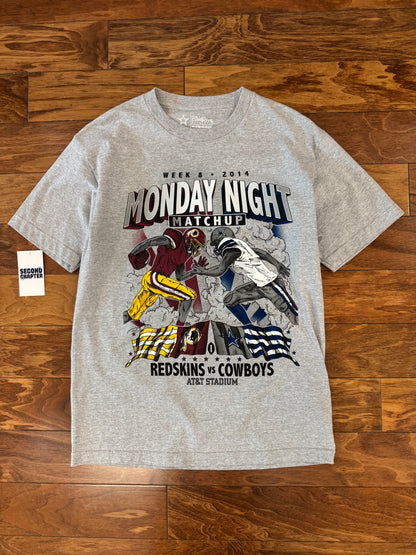 2014 Washington Redskins vs Dallas Cowboys Monday Night Matchup Tee (M)