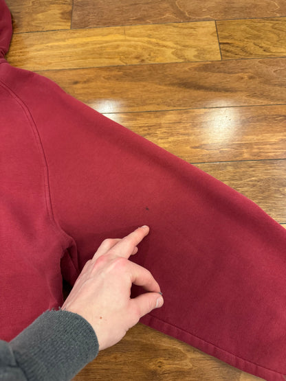 00s Nike Essential Swoosh Maroon Hoodie (XL)