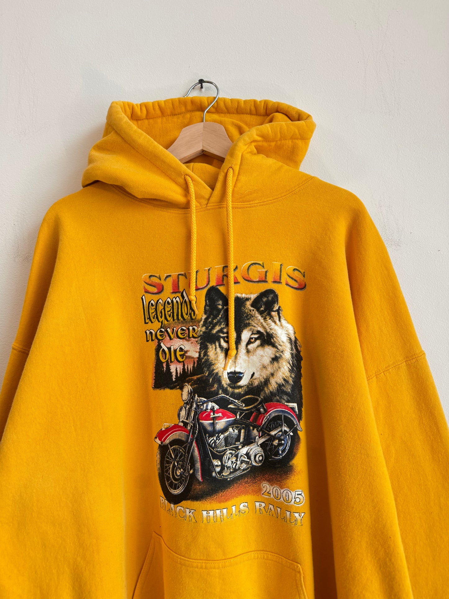 2005 Sturgis Black Hills Legends Never Die Biker Hoodie (XXL)