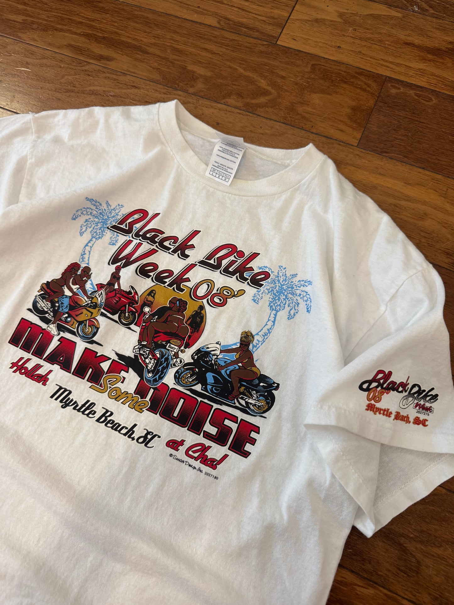 2008 Black Bike Week "Make Noise" Tee (L)