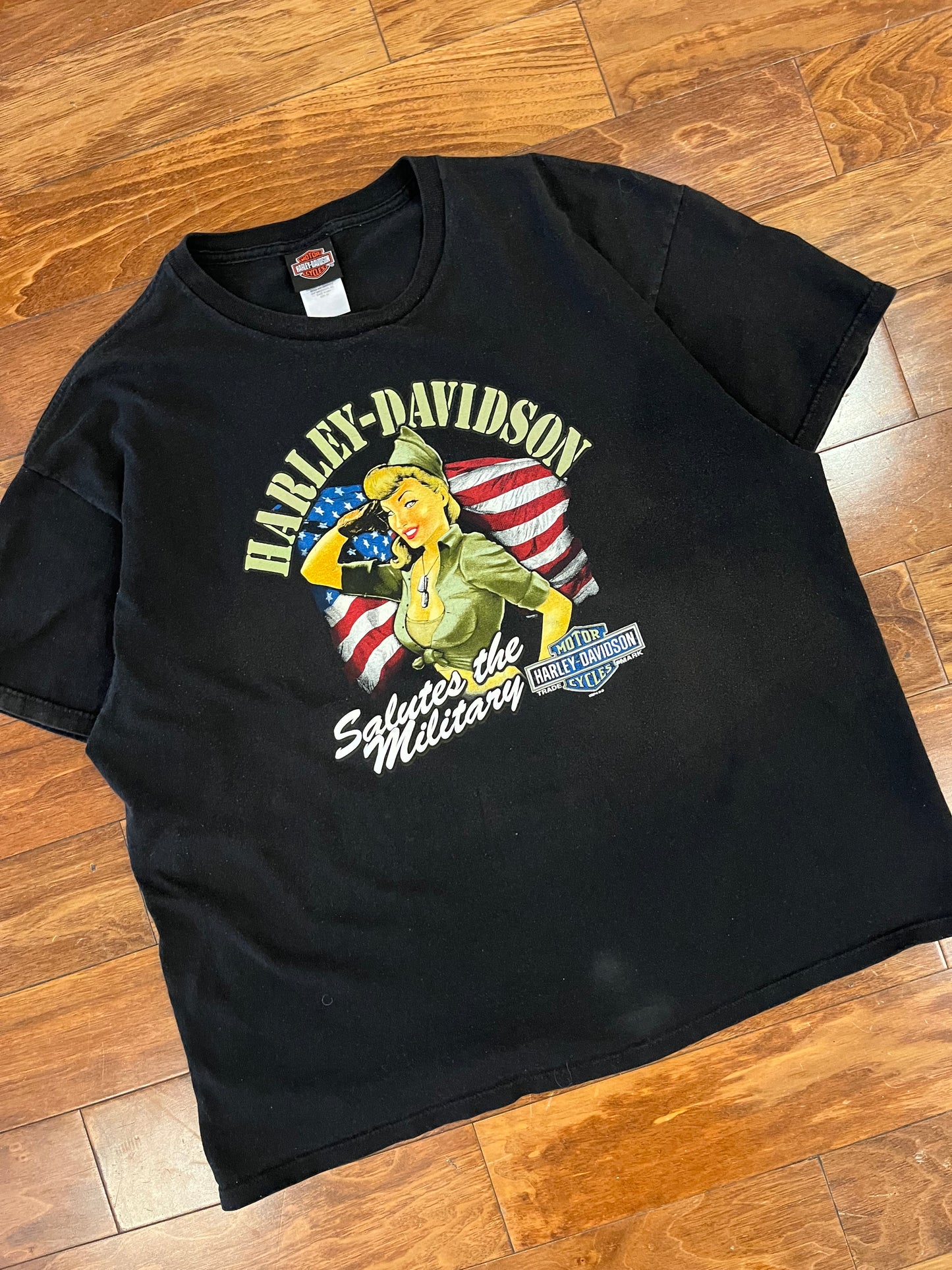 2014 Harley Davidson "Salutes The Military" Tee (XXL)