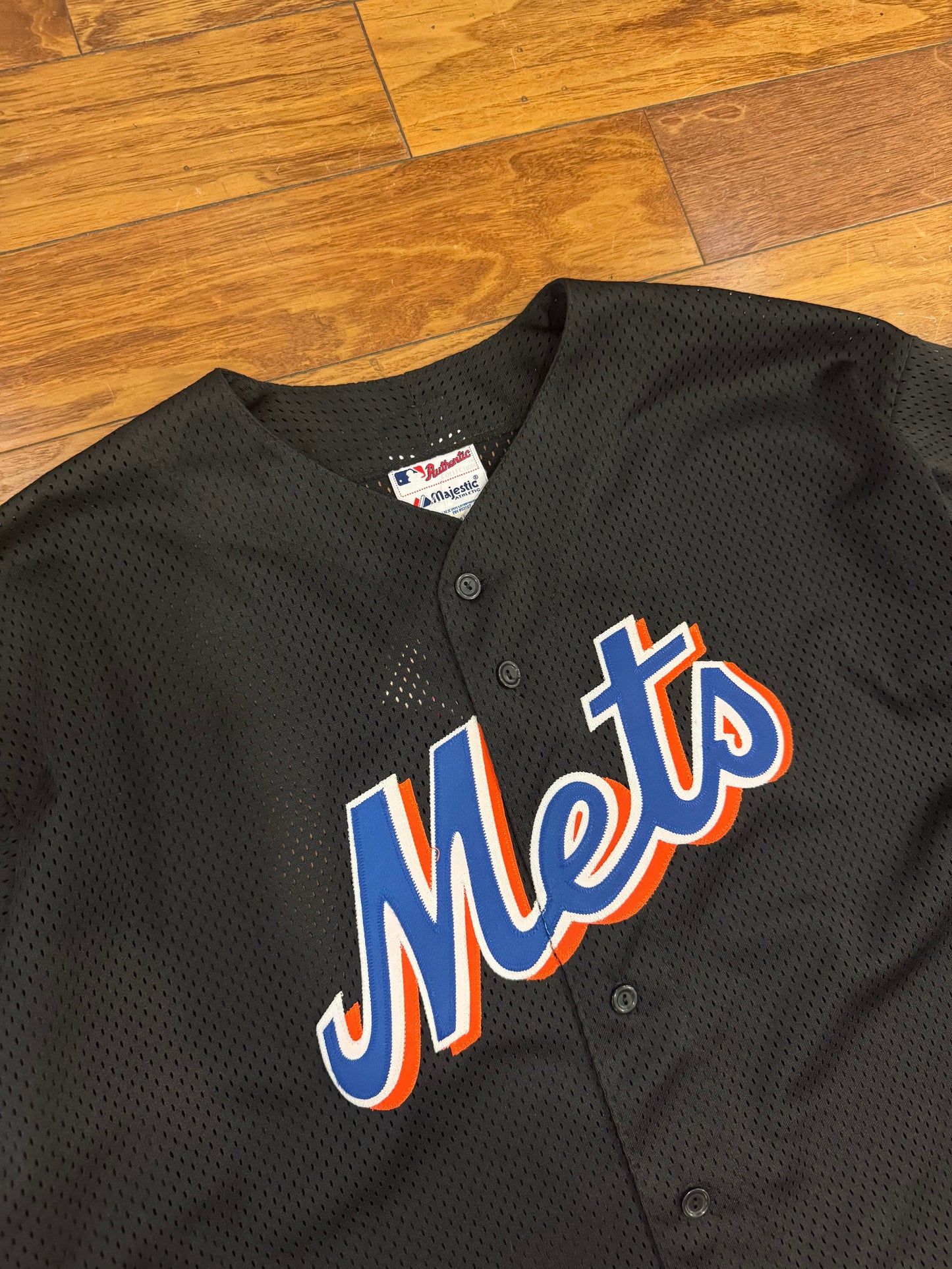 90s New York Mets Mesh Majestic MLB Deadstock Jersey (XXL)