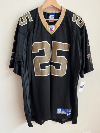 00s New Orleans Saints Reggie Bush Stitched Reebok Jersey (XL)
