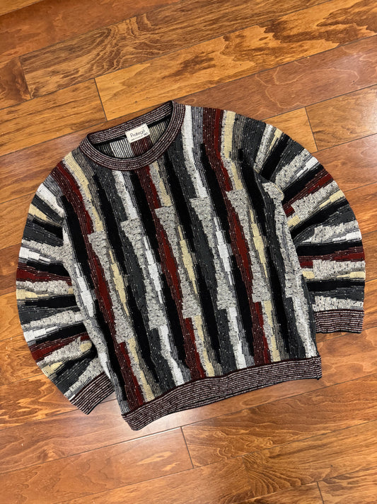 90s Protege Multi-Color Striped Sweater (L)