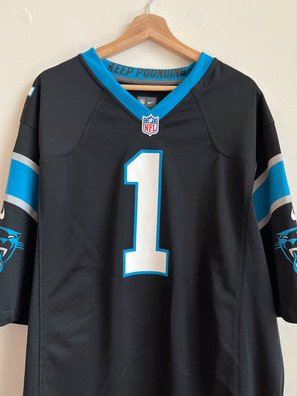 2012 Carolina Panthers Cam Newton Home Nike Jersey (XXL)