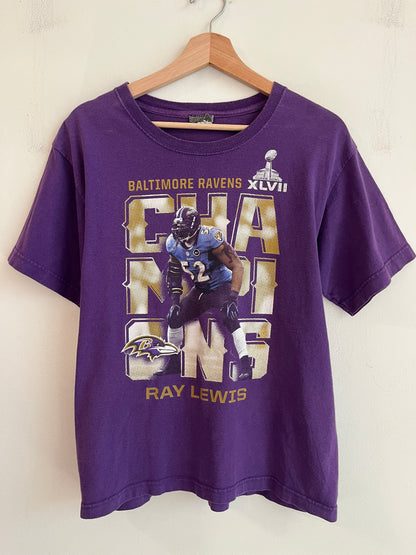 2013 Baltimore Ravens Ray Lewis Super Bowl XLVII Tee (Youth XL)