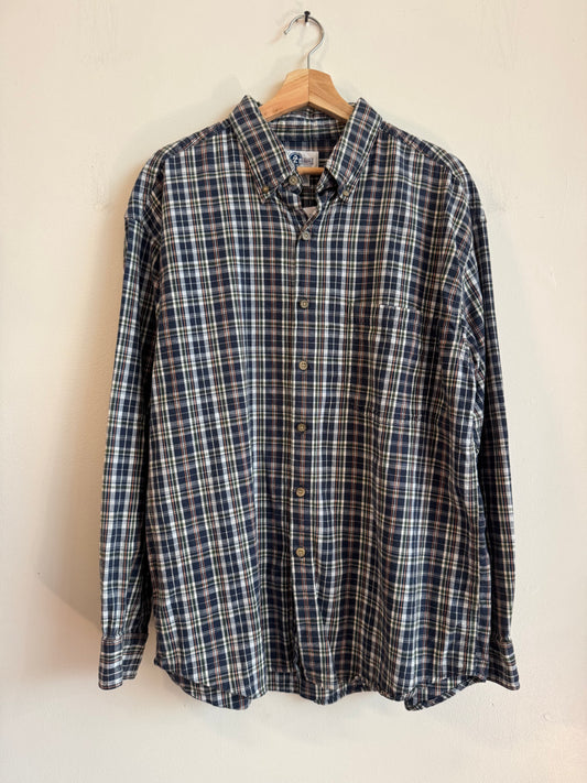 00s Arizona Jeans Multi-Colored Button Up Flannel (L)