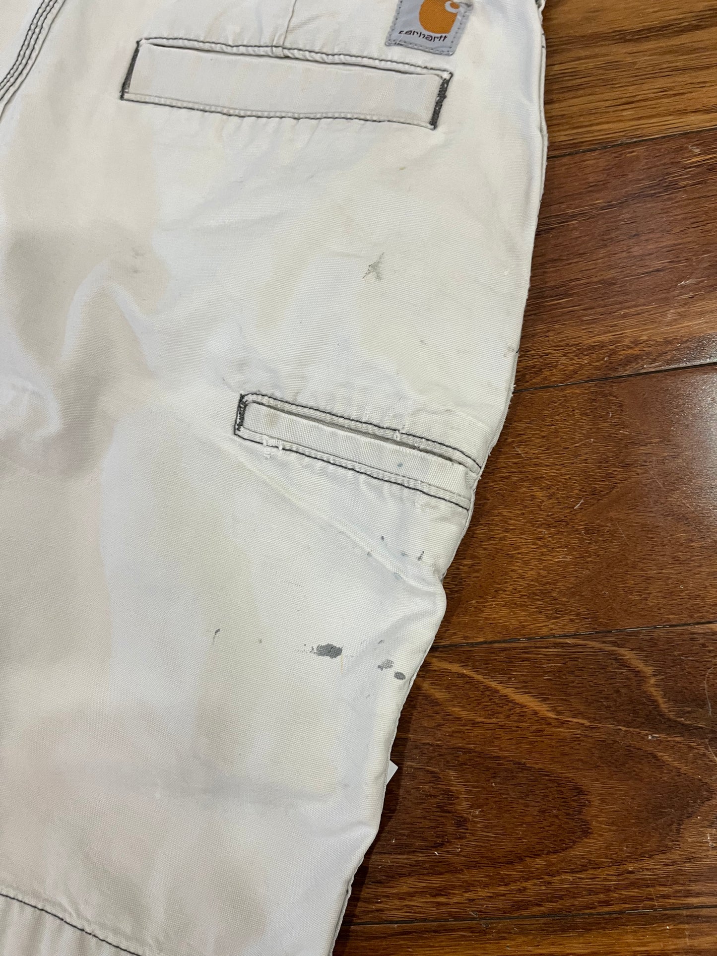 00s Carhartt White Paint Workwear Shorts (34)