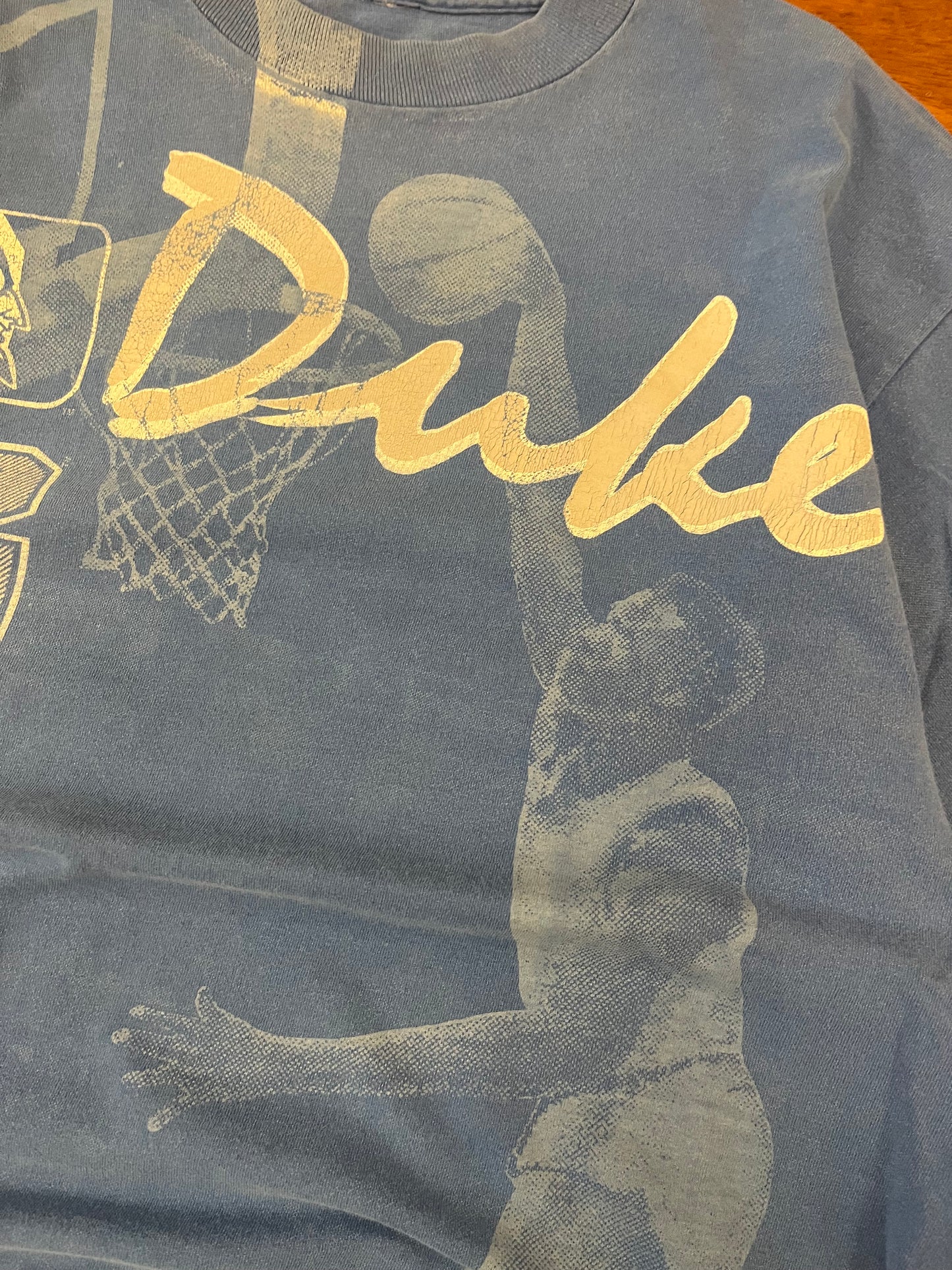 90s Duke Blue Devils Rare Dunk AOP Tee (XL)