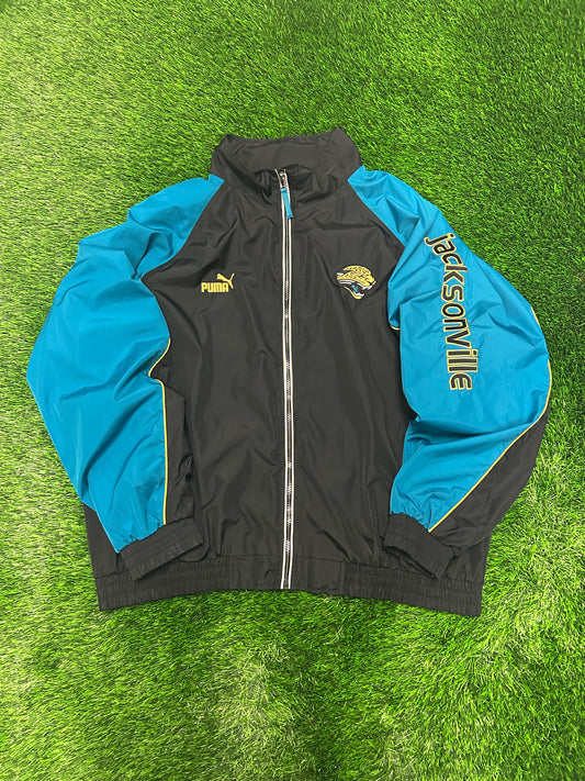 90s Jacksonville Jaguars Vintage Puma Windbreaker (XXL)