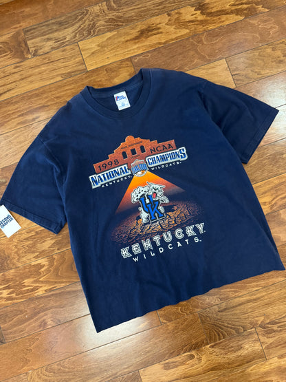 1998 Kentucky Wildcats Vintage NCAA Final Four Cropped Tee (XL)