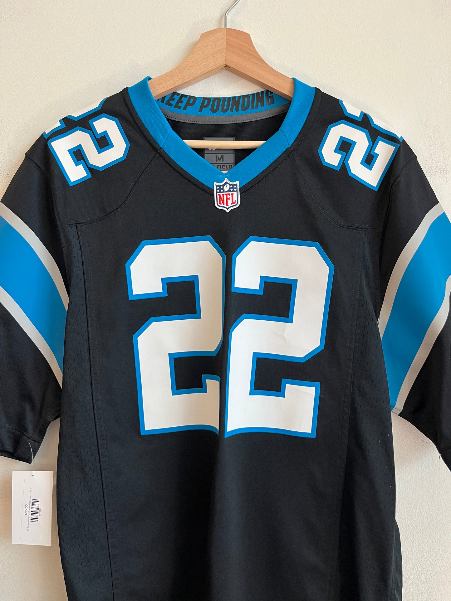 2010s Carolina Panthers Christian McCaffery Home Nike Jersey (M)